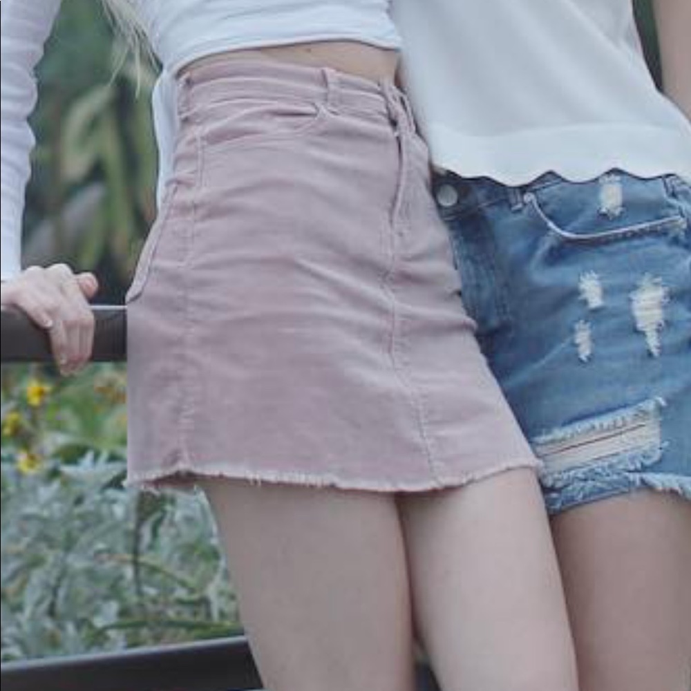 Pink brandy melville skirt